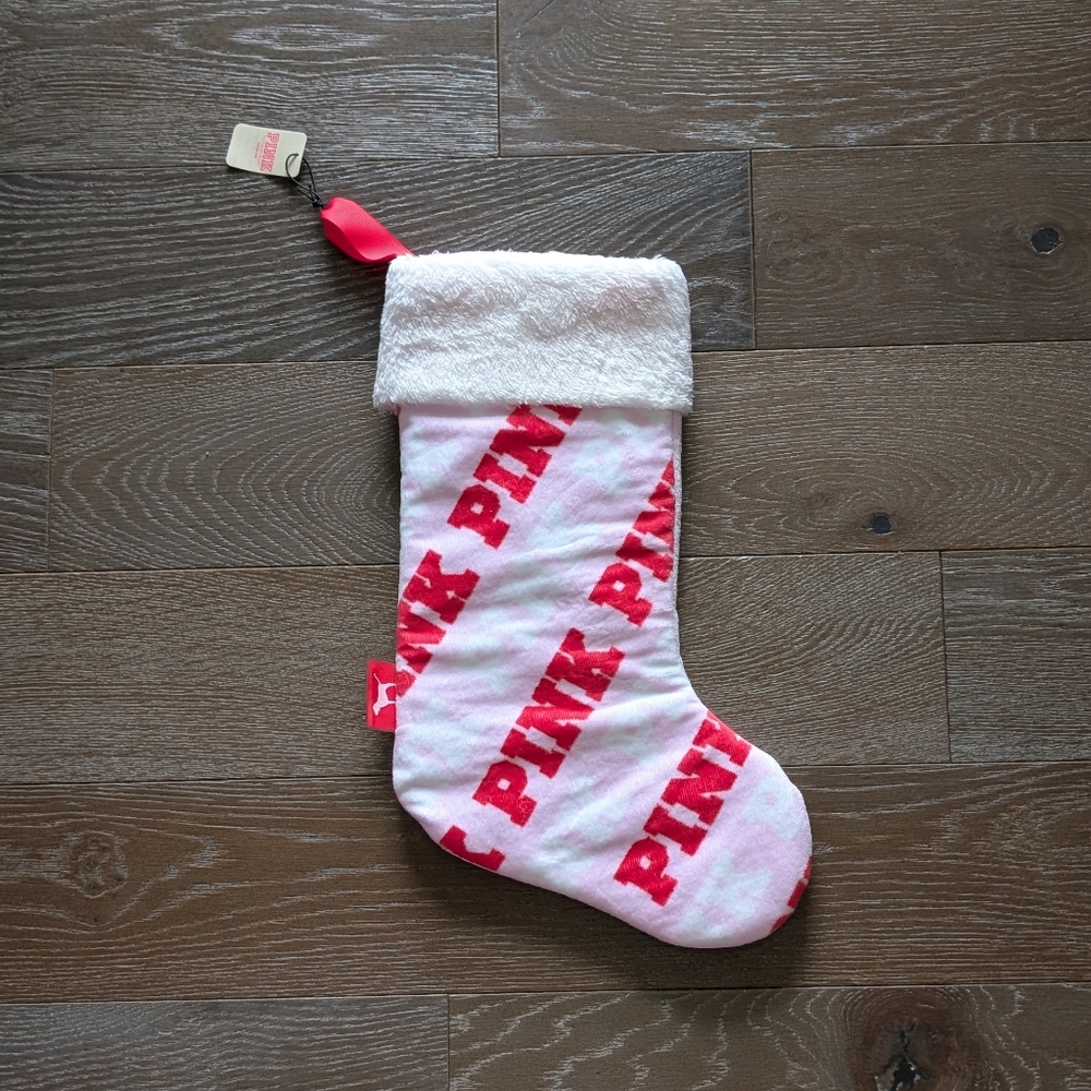 NWT Victoria's Secret Pink Christmas Stocking